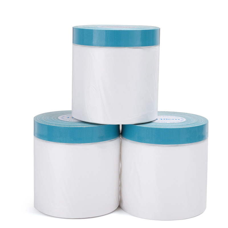 Strong Adhesive Waterproof Transparent Soft Cloth-Based Medical Grade Protective PE Film Blow Molding Masking Film For Exterior