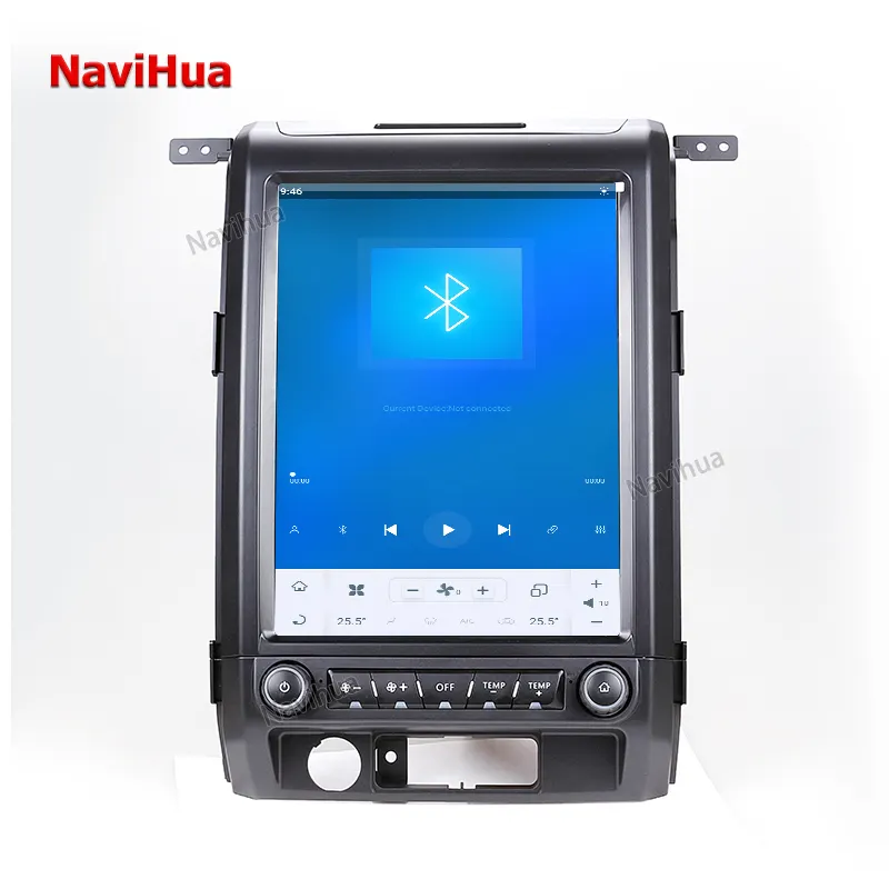 NaviHua Pemutar Cd Dvd Mobil, Elektronik Otomatis untuk Ford F150 2009-13 Din Ganda Radio Mobil Subwoofer Audio Navigasi GPS Unit Kepala