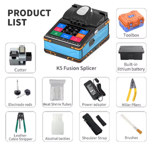 K5 Splicer 6 Motor Core Alignment Mini <b>Splicing</b> <b>Machine</b> Optical Fiber Ftth Welding Equipment for Telecom - Product Image 4