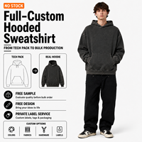 Sweat à capuche patchwork personnalisé, délavé à l'acide, coupe oversize, épais, imprimé multicolore, gris anthracite, épaules tombantes, poche kangourou, style streetwear