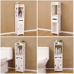 Support <span class=keywords><strong>de</strong></span> papier toilette moderne à double niveau en PVC, <span class=keywords><strong>meuble</strong></span> <span class=keywords><strong>de</strong></span> <span class=keywords><strong>rangement</strong></span> sur pied, solution pratique pour petite <span class=keywords><strong>salle</strong></span> <span class=keywords><strong>de</strong></span> <span class=keywords><strong>bain</strong></span>, porte-rouleau pratique - Product Image 2