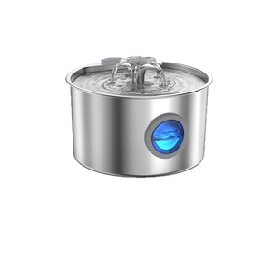 Bebedero <span class=keywords><strong>para</strong></span> Mascotas de Acero Inoxidable de 3.2L, con Alimentación USB/CA, Estilo Pista, Dispensador Automático de Agua Inteligente <span class=keywords><strong>para</strong></span> <span class=keywords><strong>Perros</strong></span>, Superventas - Product Image 3