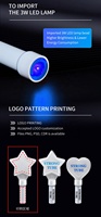 Bâton lumineux super lumineux pour concert, défilé de mode, fête, festivals, grande étoile, forme de cœur, bâton LED, stylo lumineux pour concert