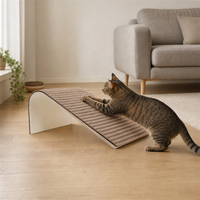 USMILEPET Griffoir pour chat en bois personnalisé, en chêne naturel, planche à griffer pour chat, tapis personnalisé pour chaton, tapis à griffer pour salon