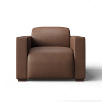 Sillón Reclinable Eléctrico Moderno de Cuero sin Brazos Sageliving para Salón y Espacio de Estar