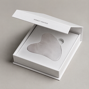 Boîte cadeau personnalisée pour outil de massage Gua Sha, emballage rigide de luxe en forme de livre magnétique, vente en gros - Product Image 5