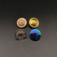 Botones de Metal de Aleación de Zinc de Alta Calidad para Jeans, con Logotipo Personalizado, Lavables, Colores Personalizables, Servicio OEM