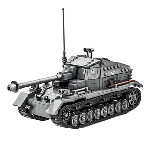 Ensemble de blocs de construction en plastique pour modèle de véhicule blindé Max Tank, personnalisable, pour les amateurs et les vitrines miniatures - Product Image 1