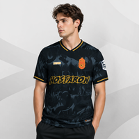 Maillot de football rétro sublimé HOSTARON Jacquard 100% polyester, t-shirt de football personnalisé, vêtements de football respirants, maillot de sport d'équipe