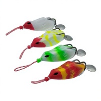 LeiWa Nouvelle Leurre Souple de Simulation Grenouille Électrique Flottante avec Hameçons en Silicone, Grande Quantité
