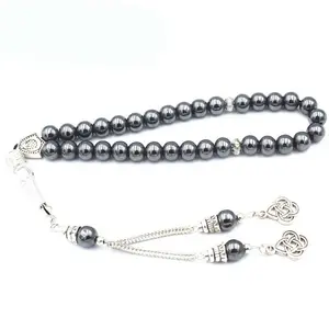 8MM 33 beads hematite Muslim Prayer beads Islamic tasbih bracelet ethnic style custom wholesale Fashion Latest Designs