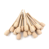 Offre Spéciale : Cuillère à miel en bois naturel faite à la main avec logo personnalisé, idéale pour la maison, les fêtes, les mariages, et comme outil de distribution de sirop.