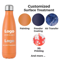 Bouteilles d'eau sportives en acier inoxydable 304 à double paroi isolées sous vide avec logo personnalisé 1000 ml