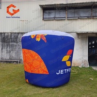Bouteille publicitaire gonflable personnalisée de 2,5 m de haut avec impression de logo pour la décoration de places publiques