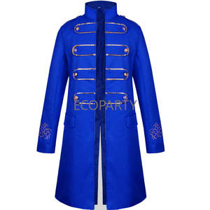 Costume de Cosplay <span class=keywords><strong>militaire</strong></span> médiéval pour <span class=keywords><strong>homme</strong></span>, Blazer, chevalier, Prince, Punk, vestes rétro, Renaissance, manteau gothique, Noble, uniforme de fête - Product Image 4