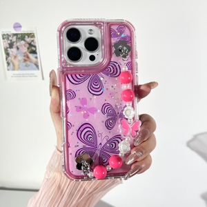 <span class=keywords><strong>Custodia</strong></span> per telefono con catenina Glitter epossidica lucida per Huawei <span class=keywords><strong>Honor</strong></span> X6C X7D 4G 5G X7C 400 5G 400 <span class=keywords><strong>lite</strong></span> - Product Image 4