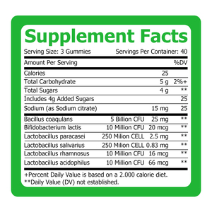 Gummies Probiotiques aux Herbes Naturelles en Gros pour la Digestion Saine, avec Sodium Bacillus Coagulans - Product Image 2