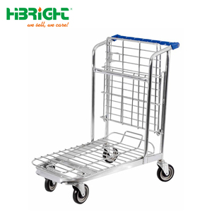 Chariot de picking d'entrepôt personnalisé OEM, chariot de plateforme logistique pour supermarché avec roues robustes - Product Image 2