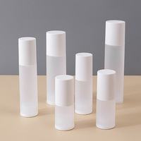 Bouteilles de lotion en plastique blanc givré écologique de 30ml 50ml 150ml pour cheveux visage cosmétiques pour soins de la peau faux cils Blush