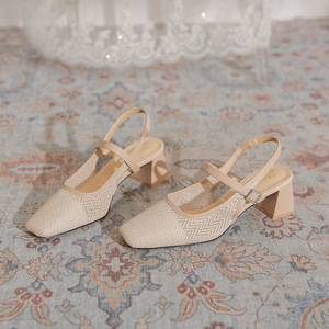 Zapatos de Tacón Alto con Terapia Magnética para Mujer, Zapatos de Salón Cómodos para Bodas y Fiestas con Suela de Masaje y Tacón Grueso Impermeable - Product Image 1