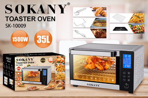 <span class=keywords><strong>Horno</strong></span> Sokany de Nuevo Diseño, Capacidad de <span class=keywords><strong>35</strong></span> <span class=keywords><strong>Litros</strong></span>, <span class=keywords><strong>Horno</strong></span> Inteligente, Electrodoméstico Pequeño para el Hogar - Product Image 4