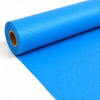 Tissu PVC tissé 500D 18x18 bleu ciel lumineux et résistant à l'humidité pour événements extérieurs