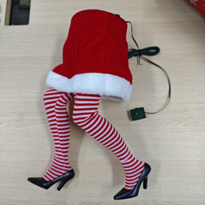 Decoración Colgante <span class=keywords><strong>para</strong></span> Árbol de <span class=keywords><strong>Navidad</strong></span>, Patas de Duende Animadas, Patas de Santa Claus Animadas, Patas de Peluche Navideñas - Product Image 4