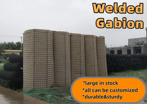 Mur de barrière défensive galvanisé <span class=keywords><strong>Gabion</strong></span> soudé pour le remplissage de sable Couvert de géotextile Fabrication Nouvelle année Remise en stock important - Product Image 3