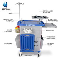 Chariot d'urgence hospitalier Bestran BT-EY001B, chariot de secours clinique