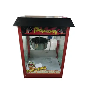 China popcorn fabricantes 8oz popcorn fazer máquina popcorn fabricante cor vermelha com teto ou venda