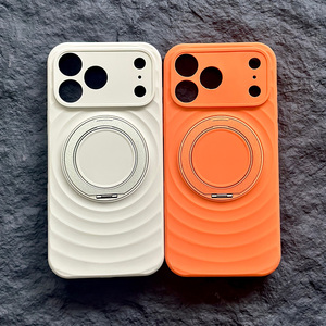 JOYPORODO S109 Fashion Wave Liquid Silicone Phone Case Wholesale for <b>iPhone</b> 15 16 17e Pro Max Magnetic <b>Holder</b> Silicone Case - Product Image 6