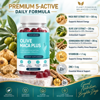 Gummies Maca Plus pour le volume et le galbe des fesses, le tonus et le remodelage corporel avec formule à base de racine de Maca, soin quotidien de bien-être féminin OEM