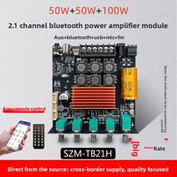 Modul Amplifier Digital TB21 TPA3116 Asli 2.1 Saluran Eksklusif Lintas Batas untuk Nada Tinggi Rendah dan Bass Berat