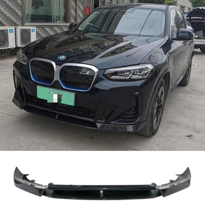 Convient pour <span class=keywords><strong>BMW</strong></span> X3 G01 LCI M Sport Edition Noir Brillant Lèvre Avant Quatre Pièces - Product Image 1