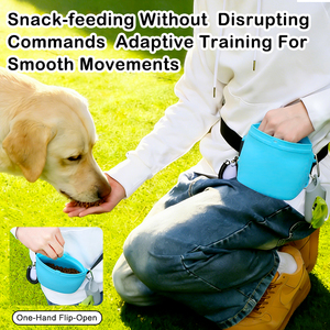 Pochette portable en silicone imperméable pour friandises pour <span class=keywords><strong>chien</strong></span> avec fermeture magnétique et clip ceinture pour conteneur d'aliments pour animaux - Product Image 2