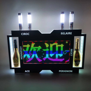 Custom VIP Service Portable LED Digital Electronic Screen Bottle Presenter Modern Style Night Club Display Rack Restaurant <b>Bar</b> - Product Image 3