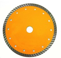 Lame de scie diamantée turbo industrielle soudée au laser, pressée à chaud, 4''-14'', pour coupe à sec/humide de céramique, marbre, carrelage, OEM