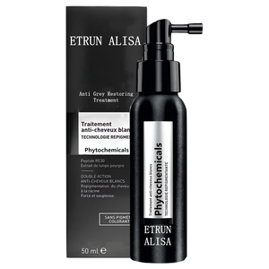 Спрей для окрашивания волос Private Label: от седины к черному цвету, восстанавливающий, на основе травяной смеси Polygonum Multiflorum - Product Image 3