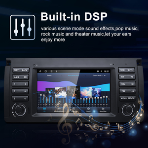 Lecteurs multimédias vidéo pour voiture HFMidia 7 pouces Android AUTO Carplay, radio Bluetooth, GPS, navigation pour BMW X5 E53 Série 5 E39 E38 - Product Image 4