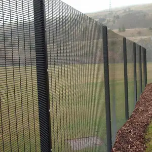 HT-FENCE 358 Security Fencing Powder Coated High Security Anti Climb Mesh 358 Fence