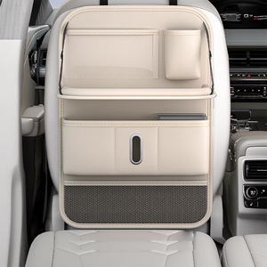 Nuovo Stile Lussuoso Organizzatore per Sedile Posteriore Auto in Pelle Nappa Resistente per Auto Universali - Product Image 3