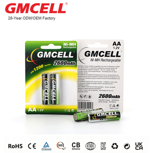 Baterías NiMH al por Mayor de Fábrica, Paquete de 50 Baterías Recargables AA NI-MH de 2600mAh para Juguetes - Product Image 3