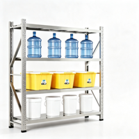 Étagère Moderne Robuste à 4 Niveaux en Acier Inoxydable, Réglable, Étanche, Anti-Rouille, Écologique et Multifonctionnelle pour Écoles et Supermarchés