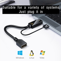 Cable Adaptador 4K 60HZ HD DP Convertidor compatible con HDMI a DP para PS5 TV Box Xbox PVC Jacket para HDTV