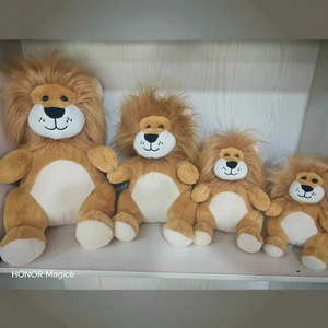 Peluche Leone Re Maschio Cartone Animato Simulazione Zoo, Imbottitura in Cotone PP, 11-30cm, Regalo per la Festa dei Bambini, Commercio Estero - Product Image 4