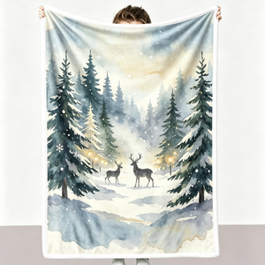 Coperta Invernale Personalizzata per Neonati, Plaid Caldo in Minky per Letto e Divano, Coperte Stampate su Misura - Product Image 3