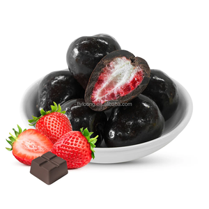 Vente en gros d'usine : Fraises lyophilisées enrobées de chocolat noir 100% naturel, collation sucrée de haute qualité à <span class=keywords><strong>prix</strong></span> compétitif - Product Image 3