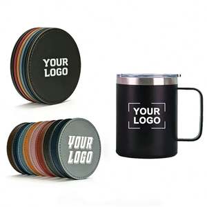 Wholesale Laserable Business Logo Cup Mat <b>Personalised</b> Custom <b>Coaster</b> Holiday Home Hotel Restaurant Promo Gifts Engraved <b>Coaster</b> - Product Image 1