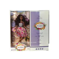 Poupée de mode Belinda, cheveux bouclés charmants, 11,5 pouces, noire, avec 11 articulations, corps solide, cadeau pour filles, vente chaude