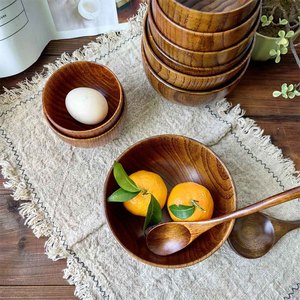 Bol en bois pour servir la <span class=keywords><strong>salade</strong></span>, la soupe, les fruits, idéal pour les mariages et les fêtes - Product Image 3